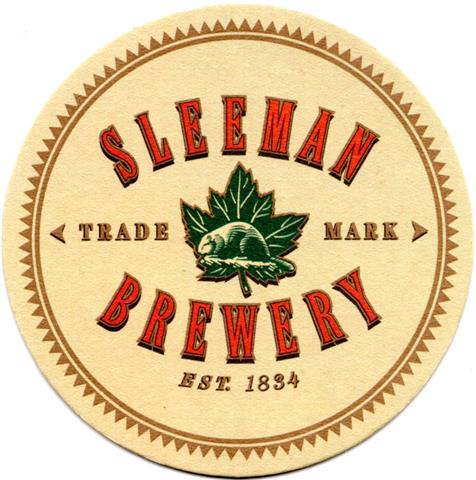 guelph on-cdn sleeman slee rund 1a (205-trademark est 1834) 